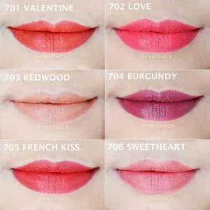 Here are the swatches of @eternallybeauty Odessa Matte Lipstick. They are super comfortable and glides easily. Most of the colors are super pigmented and will cover your real lip color in one swipe. You can read the full review on my blog alreadyyy!!! Thank you @sbybeautyblogger and @eternallybeauty for this opportunity. 
#sbbxodessacosmetics #sbybeautyblogger #sbbreview #eternallybeauty #odessacosmetics #mattelove
#makeupjunkie #🌹 #makeover #ClozetteID #beautyblogger #beauty  #indonesian #bblogger  #instamakeup  #instabeauty  #beautybloggerid #setterspace #beautybloggersurabaya #surabayabeautyblogger
#indonesian