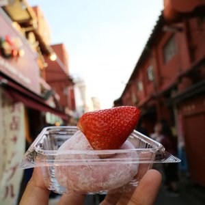 🍓 Mochi Strawberry 🍓#mochistrawberryjapan #mochi #streetfood #asakusa #japanstreetfood #wheninjapan #clozetteid