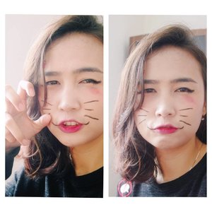 So bored alone all day at 26th floor home, since it's halloween..lets have some blog update Happy blogging day and 
Happy #Halloween #cat #makeup #october #facepaint #blogger #ClozetteID