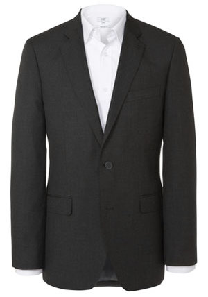 Clothing at Tesco | F&F Charcoal Tailored Fit Suit Jacket > jackets > Back to work > Men