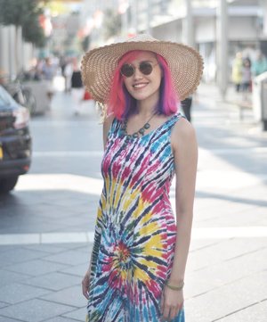 #TieDye dress for a colorful #summerDress from mertua @rizya_h#LYKEambassador #clozetteid #clozettedaily #clozetter #OOTD #OOTDID #ootdindo #OOTDIndonesia #ootdidku #lookbook #lookbookindo #fashion #FOTD #MOTD #beautyblogger #asianbeautyblogger #indonesianbeautyblogger #bblogger #fblogger #streetstyle #fashionblogger #beautybloggerindonesia#style #fashionista #picoftheday #pinkhair #mermaidhair
