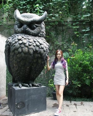 "You'll miss the best thing if you keep your eyes shut." says the owl. ▫▫▫▫ Missing my old hair (which was cut by my favorite hair dresser in #Bali; also the 'milestone' ombre hair which I put so much effort to achieve😂) and especially my old 'me' behind 2016!😊 #owl #tb #throwback #ombrehair #clozetteid #hair
