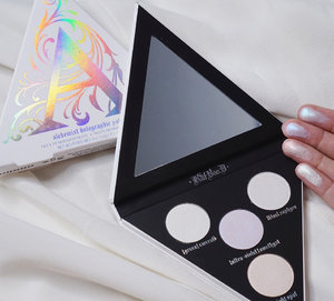 I know, I know. I bought this quite some times ago. But I haven’t really got the chance to talk about this awesome bae by @katvondbeauty!

This uniquely shaped eyeshadow palette—which is triangle—is quite pricey but hey, I think it worths the money!

Even though sometimes I can’t use this daily but I find this palette is amazing. Why? Here is a brief review.

#clozetteid #makeup #eyeshadow