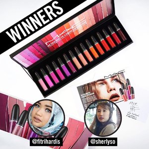 First of all I would like to say thank you so much for all submissions! All of you did amazing job and I loved watching you guys applying this amazing lippies with different shades😍

Please wait for another amazing giveaways in the future💕

And anw, Happy National Lipstick Day! Now I am delighted to announce the lucky winner chosen by the MAC team themselves!: @fitrihardis
@sherlyso

Congratulation💕💕💕
Please DM me your contact and address on how you can collect this amazing giftbox from me!

#maccosmeticsid 
#macretromatte 
#makeitmatteid #nationallipstickday
#clozetteid