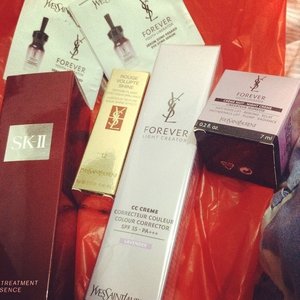 My Cosmetic & skincare hauls today #ysl #yvestsaintlaurent #skii #skincare #makeup #clozetteid