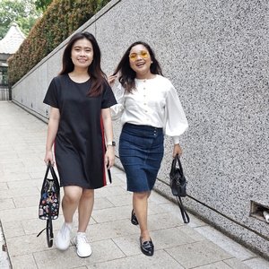 Happiness is the secret to all beauty. There is no beauty without happiness - Christian Dior - ...#ootd #outfitoftheday #beautysecret #beauty #happy #happiness #clozetteid #ootdindo #lookbook #lookbookindonesia #friendship #sister