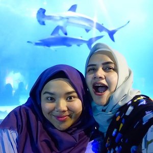 Counting days to 2k18 with selfie featuring dat Shark 🦈 🦈 ......#selfie #photooftheday #sisterforlife #ma #sister #malove #explore #peoplecreatives #ancol #clozetteid #seaworld #jakartapanas #huft