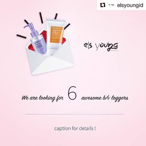 #Repost @elsyoungid with @repostapp
・・・
We are looking for 6 bloggers / vloggers that want to try our MIZON products

Just send your data via DM 
Name :
Ig :
Email :
Blog / Youtube channel address :
City :
* skin types :

We would love if you also repost this images and tag us
Don't forget to tag your friends too with #eslyoung
#elsyoungid

Any questions? Just asked us via DM or LINE@ : @elsyoung
#bloggerindonesia #review #clozetteid #beautybloggerid #elsyounggiveaway