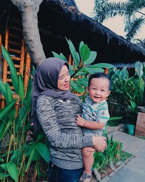 "And she loved a little boy very, very much—even more than she loved herself.".Shel Silverstein 📝.❤❤❤...#bayikryzliandra #clozetteId #loveofmylife #gstbaby #momandson