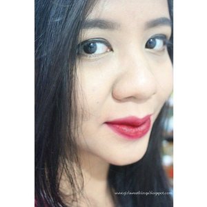 my current fav bold lipstick, Bourjois Rouge Velvet Edition in Grand Cru #8 💖 i use it almost everyday 😍😍😉 #boldlips #sweetpeachgiveaway #lipstick #lipstickjunkie #clozetteID