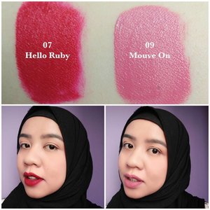 Hello Ruby dan Mouve On, 2 warna terbaru @wardahbeauty Exclusive Lip Cream. Tottaly love the Mouve On one!!...(Langsung ga sabar mau share).#wardah #wardahlipcream #blogger #bloggerceria #starclozetter #clozetteid #beautyblogger