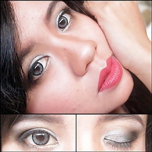 black silver smokey eyes + red lips never fail to make you look sexy yet glamours

#makeup #smokeyeyes #blogger #clozetteID #FreeNewAgeha #clozettedaily #beautyblogger #makeupjunkie #maya_mia #vegas_nay