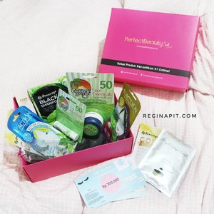 Hai! Cek first impression dari beauty box aku ini yuk! Di WWW.REGINAPIT.COM..bit.ly/perfect-beauty-reginapit..#sbbxperfectbeauty #sbbreview #sbbunboxing #sbybeautblogger#clozetteid