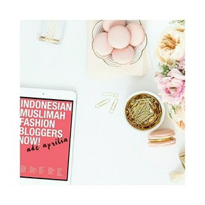 It's coming out soon! INDONESIAN MUSLIMAH FASHION BLOGGERS NOW! by Ade Aprilia 🐣.I almost forgot about this project because it was about two years ago, but feeling so excited when I got the announcement yesterday 🙆💕.Can't wait to get the copy and see the other hijabi blogger mates too! You'd see the 18th y.o me on this book, so don't get surprised 😂😜 Will be available in Gramedia bookstore in two weeks 😘.#ClozetteID