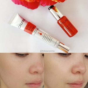 As for me personally, ingredients like retinol and vitamin C are powerful and potent antioxidant for skin. However, have you ever heard about Astaxanthin? After some researches, i found out that this particular ingredient (Astaxanthin) has higher performance in anti aging and brightening than vitamic C , 800 times stronger than CoQ10, 550 times stronger than green tea catechins and 75 times stronger than alpha lipoic acid. Astaxanthin also has incredible UV-blocking properties, which helps to assist the skin in protecting itself against sun-related damage. Im in awe!Calabs has launched their newest products focusing in antioxidant, Astaros ampoule and Astaros Cream, they help to fight free radicals and tackle anything from pigmentation also wrinkles. These two products worked best in pairs.Both's informations are still in full Korean, so i have to capture-translated it into English to see the ingredients. I spotted Niacinamide and Glutathione that are really good for skin brightening.Astaros ampouleIt comes in a tiny plastic bottle with push button dropper, ukurannya memang mini banget yaiyala cuma 10 ml wq.Usage advice sih dipakai langsung ke wajah, however personally its easier for me to mix 1-2 drops with my emulsion as it makes the ampoule absorbs faster into the skin with no stickiness feeling.This ampoule works hand in hand with the Astaros Cream, if you want a maximal result i suggest you to also use the cream right after the serum.This Astaros Cream comes in a slim and small squeeze tube. It's a lightweight cream  that's easy to spread and absorbs so quickly. Sometimes i even layer it again with thicker consistency moisturizer to add extra hydration for night time routine. (Lanjut kolom komen)