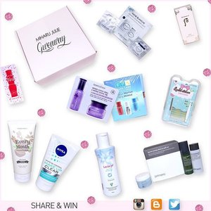 Join my Beauty Products GIVEAWAY- OPEN INTERNATIONALLY. ( 4 days left )END: 13 May 2016All you have to do for a chance to win is :1. Click the link on BIO2. follow all the steps rules, otherwise your entry will not be valid.What will you get :1. Etude House Every Month Cleansing Cream Soft and Moist2. Nivea White Oil Control Make Up Clear Foam3. L'OCITANE Reine Blanche -  Whitening Sleeping Pack and Whitening Serum4. Primera Sprout Energy Skincare Gift Set5. The History of Whoo Sample Kit6. Lactacyd White Intimate - Whitening7. Hadalabo Perfect x Simple8. Eyelid Sticker9. Innisfree Sample Kit Orchid Enriched Essence and Orchid Enriched Cream10. Fresh Cherry Tint - Etude House#clozetteid #giveaway #miharujuliegiveaway #beautyproducts #etudehouse