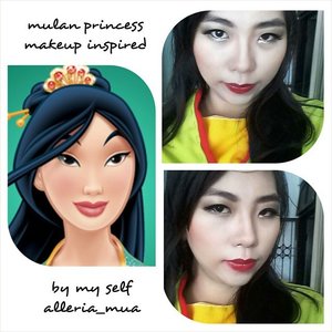 Princess Mulan inspired :) temukan detailny di blog. #princess #mulan #inspired #bymyself #alleriamakeupartist #clozetteid #beautyblogger