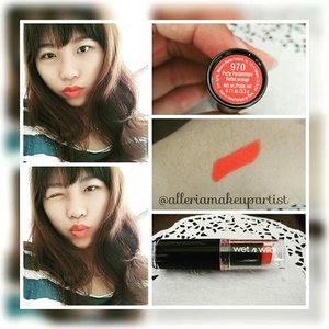 Gincu of the Day! ^^ warnanya agak jreng :D #wetnwild #megalast #lipstick #purtypersimmon #lotd #alleriamakeupartist #beautyblogger #hitpanproject #clozetteid #starclozetter