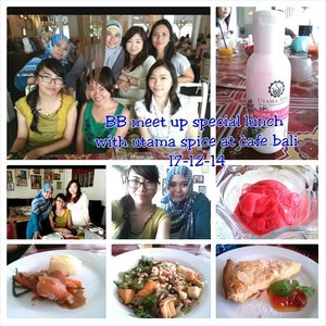 Late post. Special lunch with utama spice. #beautyblogger #meetup #utamaspice #lunchtime #latepost #clozetteid #instapic #instafood #cafebali