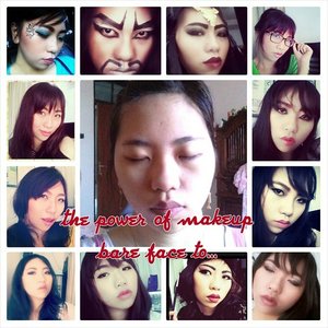 Tranformasi ku karena makeup, mana transformasimu? #makeup #barefacetomakeup #transformation #me #byme #alleriamakeupartist #makeupartistbali #clozetteid