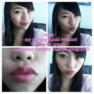 Late post natural makeup. #maxfactor #mydarling #pixy #naturalmakeup #pinklips #clozetteid #beautyblogger