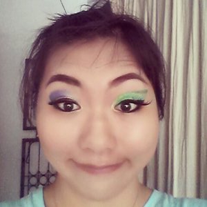 Just for fun! #makeup #playmakeup #myface #justfun #eyemakeup #colourfull #clozetteid