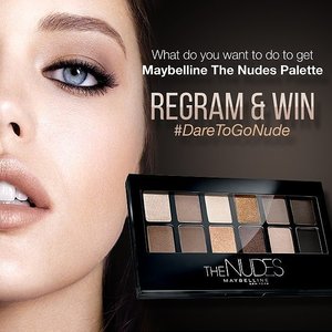 I want to make my eyes so sultry, define my non-existent lids, or deepen the eyes with this palette. Nudes is the new black! #ClozetteID #DareToGoNude #Maybelline @clozetteidPlease join the contest too love: @widadefriana @menurdjarot_ @medikaobtetriana @acidmeirina @hpraneta @dennieaheiwa