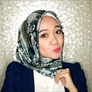 Youtube video for this hijab satin tutorial is up!Link youtube di bio aku ya @helloolaayu ...Simple, gampang, cuma 30 detik 💋