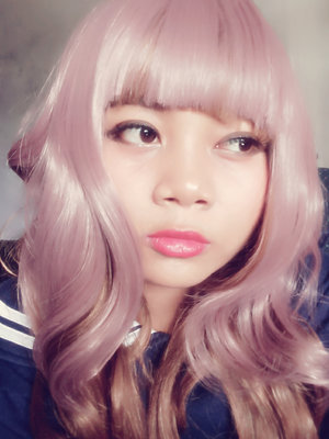 I'm always buy wig first before I dye my hair, to make sure does the color suits me or not, and I thik this one is not bad... but this time my dad is not allowed mo to dye it to lilac color 😥