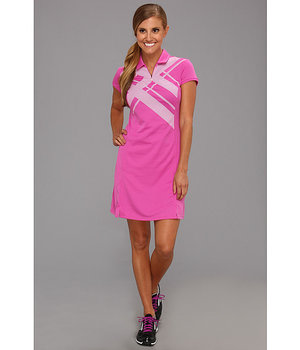adidas Golf Climacool® Argyle Printed Dress Raspberry - 6pm.com