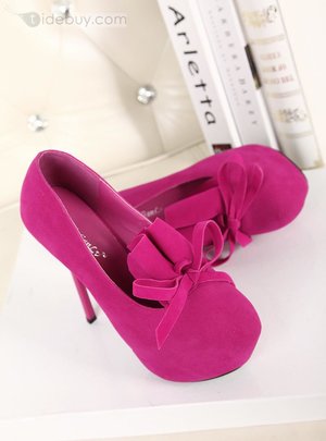 Perfect Fancy Bowknot Princess Round Toe Stiletto Heels Pump Shoes : Tidebuy.com