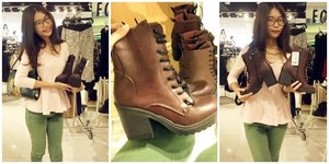 Dari awal liat boots ini rasanya mau banget punya boots coklat ini. I really want.. Please give me :') #ClozetteID #MyGIWishlist #F21Indonesia #Forever21  