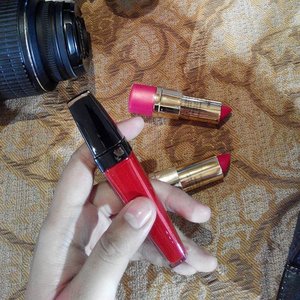 When red glam is your first choice of lippy for a first date 😍😘❤ #ClozetteID #ClozetteBloggerBabeGathering #GoPaktorID #DownloadPAKTOR #LancomeID
