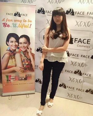 at @f2f.cosmetics event 🎉🙋 #face2facecosmetics #f2fxhaweesphoto #bandungbeautyblogger