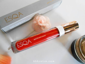 Beauty Sugar by khhrnisa: REVIEW - Esqa Matte Lip Liquid #Forbidden Red