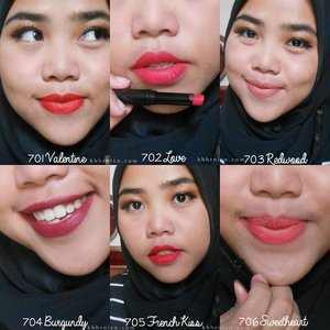 Ini swatches lipstick atau pamer pipi sih? Wkwk~ nah ini dia shade 701 sampai 706 kalau dipake di bibir💕 silahkeun dibaca full reviewnya ya di blog~
.
#BeautiesquadxEternallyBeauty #OdessaCosmetics #EternallyBeauty 
#Beautiesquad #mattelove
#BeautiesquadxEternally #ClozetteID #lipstick #mattelipstick #reviewlipstik #beautyblogger #bloggerindonesia