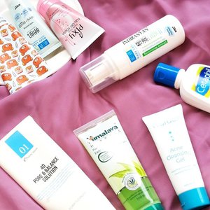 Current opened face wash :👉A'Pieu X Rilakkuma Milk Moist Cleansing Foam.👉Hadalabo Tamagohada Makeup Remover + Face Wash*.👉Pixy Facial Scrub Dull Off Polish.👉Hadalabo Gokujyun Foaming Face Wash*.👉Cetaphil Gentle Skin Cleanser*.👉Wardah Acne Cleansing Gel*.👉Himalaya Herbals Purifying Neem Face Wash.👉Piolang 4D Pore &amp; Balance Solution (mostly use this for washing brush) *repurchased 2 to 3 times. ー#clozetteid  #skincarejunkie #abcommunity #abskincare #rasianbeauty #skincareobsessed #スキンケア #スキンケア用品