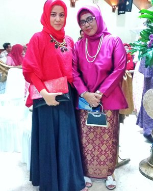 < with auntie at yudit's wedding >...#clozetteid #hijablook #dailylook #dailyootd #hijabootdindo #like4like #photooftheday