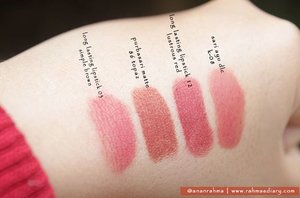 dari keempat ini mana favorite kalian? semuanya matte--my obsessed #clozetteID #mattelipstick #makeup #wardahcosmetics #lipstickpubasari #sariayu
