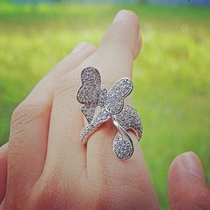 Pretty butterfly in my finger 💍

#fashionjewelry #cz #czring #fashionring #clozetteid #butterfly #butterflyring #uniquering #uniquejewelry