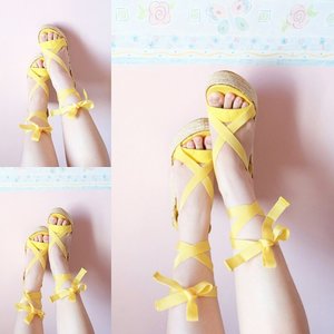 Ready for a walk in the garden? And yes, yellow is cute eh ~#clozettedaily #clozetteid #shoes #shoegasm #instashoes #pastels #clozetters #code #coordinate #かわいい #可愛い #可愛 #summertime #essentials #summershoes #ootd #shoesoftheday #igHK #HKigers #instaHK #instamood #pastelmood #mumukiss #dailyupdate #xa1