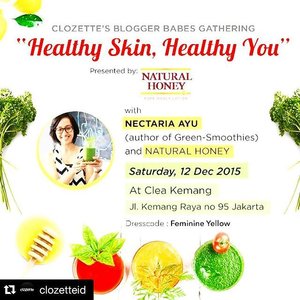"Healthy Skin, Healthy You"
@ClozetteID @naturalhoney_id
#ClozetteID #CBBNaturalHoney