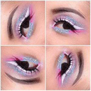 Pastel Party Eye makeup.. 
Barbie & the Unicorn inspired..
Soft eye makeup with white and pink liner!

@clozetteid  @centralstoreid  #beautygalerie  #thepalaceofbeauty 
#clozetteid #eotd  #makeup #motd  #pictoftheday  #mayamiamakeup  #makeupaddict  #beautiesid  #instamakeup  #motivescosmetics  #anastasiabeverlyhills