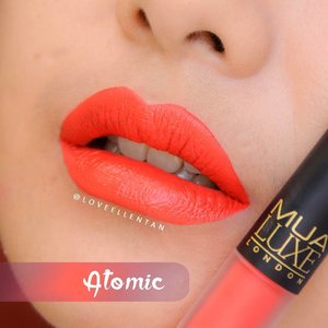 MUA Luxe Velvet Lip Lacquer - Atomic💋@kutekmurah ✨  #lipstick  #lip  #lipswatches  #lipgloss  #lipswatch  #thelipswatchchallenge #fotdibb #lotd #lipgloss #makeupaddict  #makeuplover  #anastasiabeverlyhills  #clozetteid  #amazingmakeupart  #lipart  #vladamua #lookamillion  #motdindo #lipstutorial #lipstickaddiction  #lipstickaddict  #lipstickaddicted #mattelipstick  #mattelips #lipsticklover #lipstickjunkie #mualuxevelvet #fdbeauty