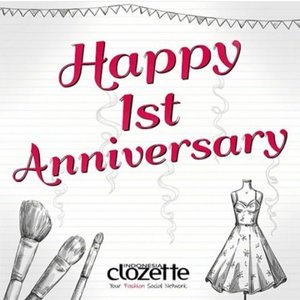 Happy anniversary to @clozetteid ❤️ makin sukses ya ^^ #ClozetteMember #Clozette1stAnniversary #ClozetteID #potd