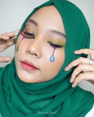 ðŸ”« .Inspired by @deemakeupart @jharnabhagwani.#pistolchallenge #tiktokdance #tiktokindonesia #makeupart #facepainting #facepaint #undiscoveredmuas #100daysofmakeup #ClozetteID