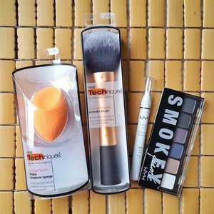 Mini RealTechniques and NYX haul from Luxola Indonesia :) #brush #makeupbrushes #sponge #eyeshadow #palette