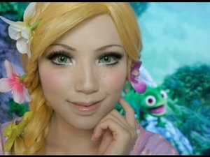 Disney's Tangled Rapunzel Make-up Tutorial( Ft. Flynn and Pascal) - YouTube