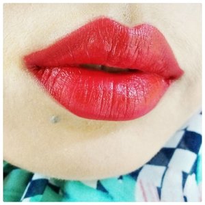 Mowning. Maafin nyepam bibir nggak seksih. ...On ma lips : @eternallybeauty lip matte cream 904...#LOTD #lipstickaddict #clozetteid #lipswatcher #BeautyThings #IndonesianBeautyBlogger #redlipstick #red