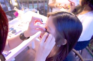 Trying out the Arline Eyelashes on NEW LUXOLA Launching Event <3